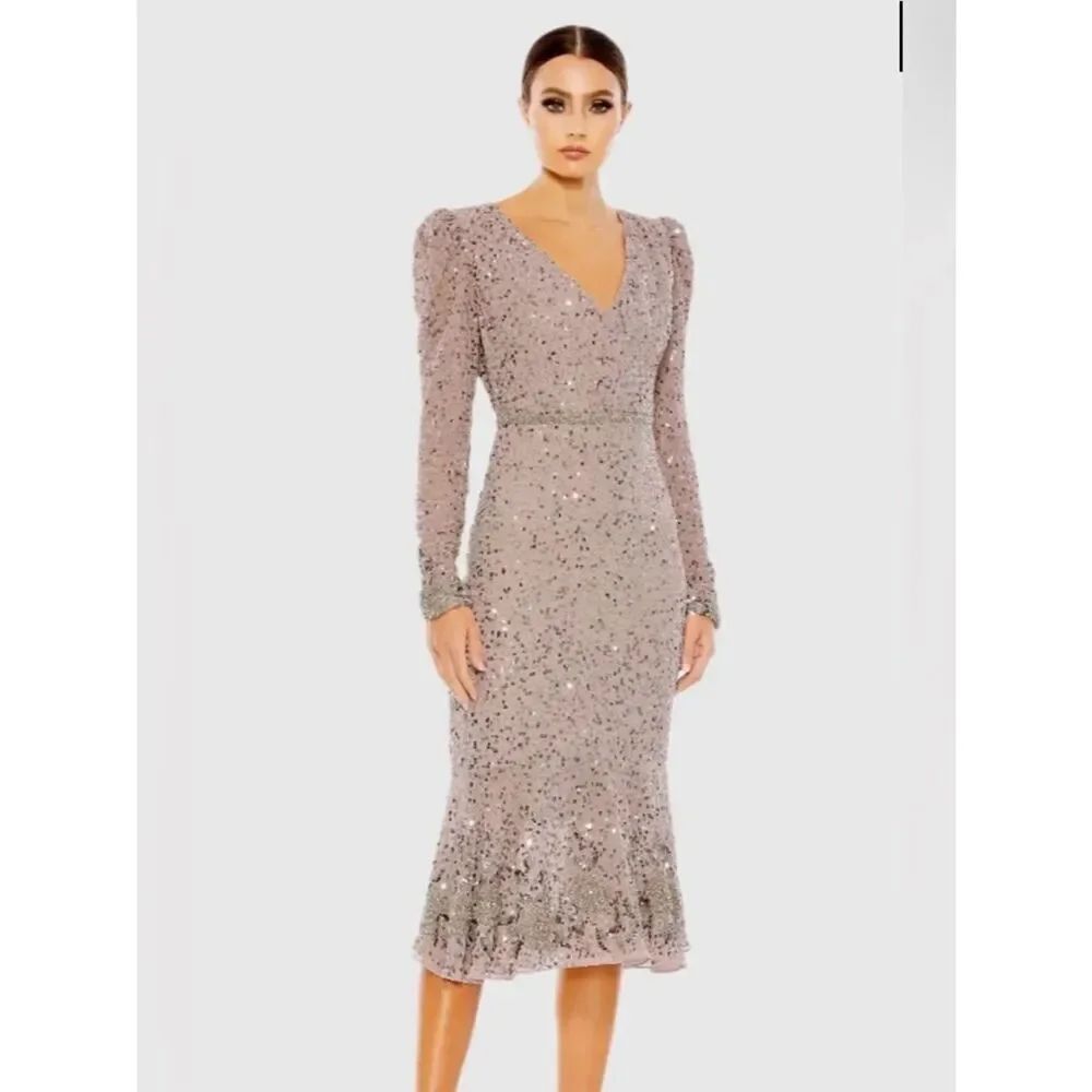 NWT Mac Duggal Sequin Gown Size 6